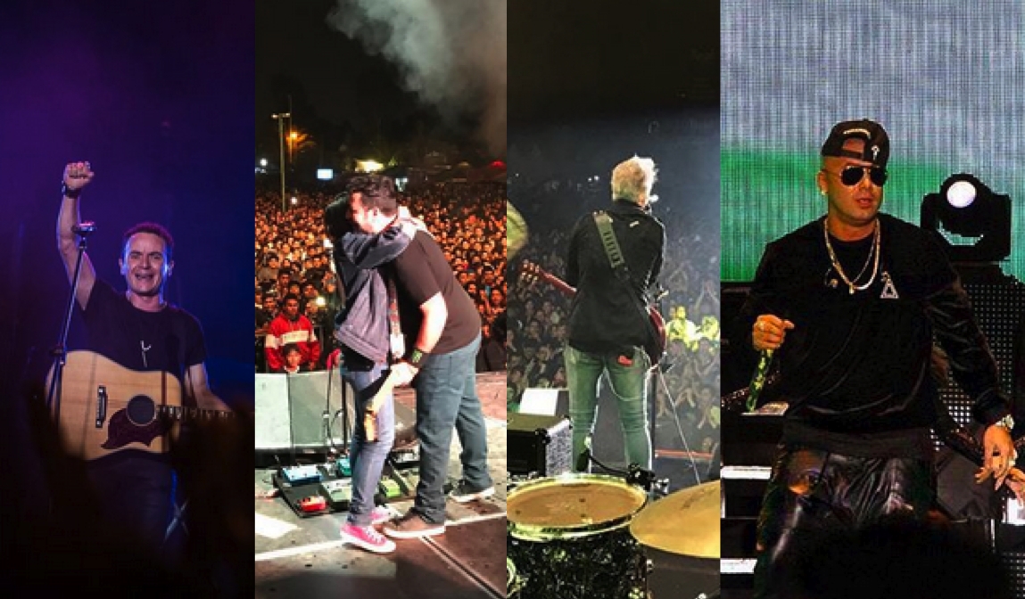 Los m&uacute;sicos despiden el 2016 arriba del escenario