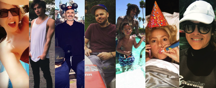 Tiempo de relax: as&iacute; disfrutan tus artistas preferidos el fin de semana