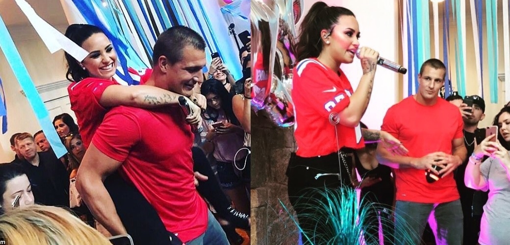 Demi Lovato de fiesta con sus fans en casa de un famoso jugador de f&uacute;tbol