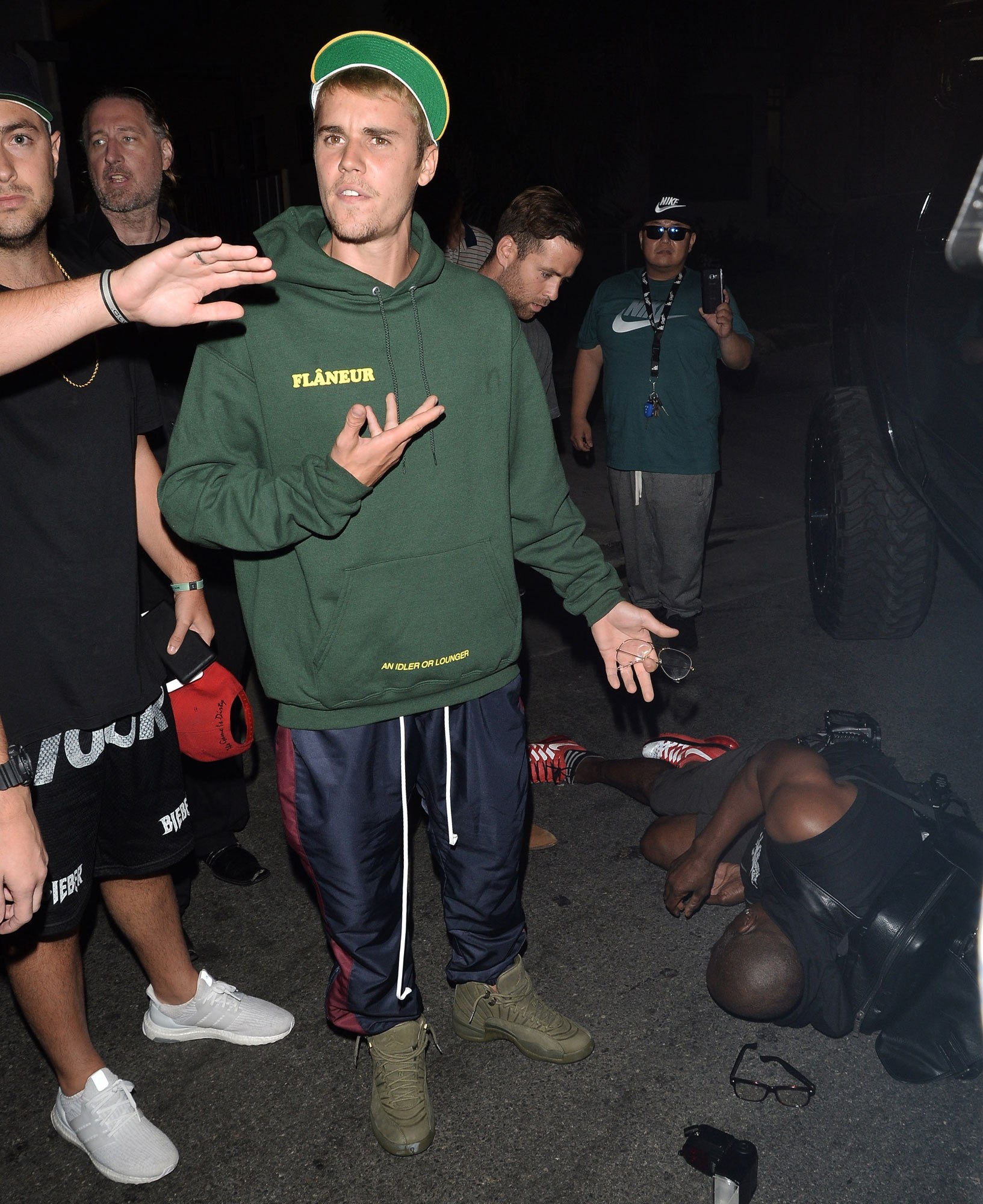 &iexcl;Fue un accidente! Justin Bieber atropell&oacute; a un camar&oacute;grafo