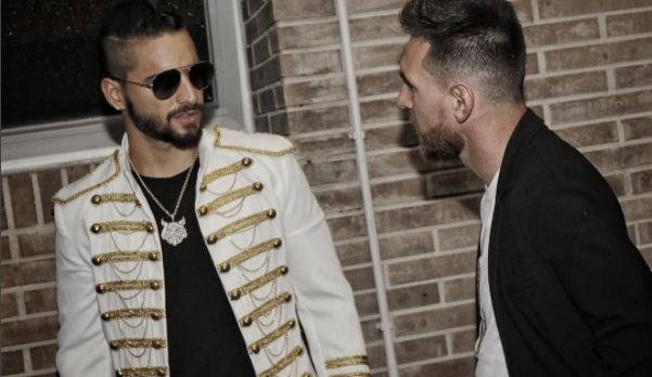 &iexcl;Entre estrellas! Messi, Luis Su&aacute;rez y Shakira visitaron a Maluma en Barcelona