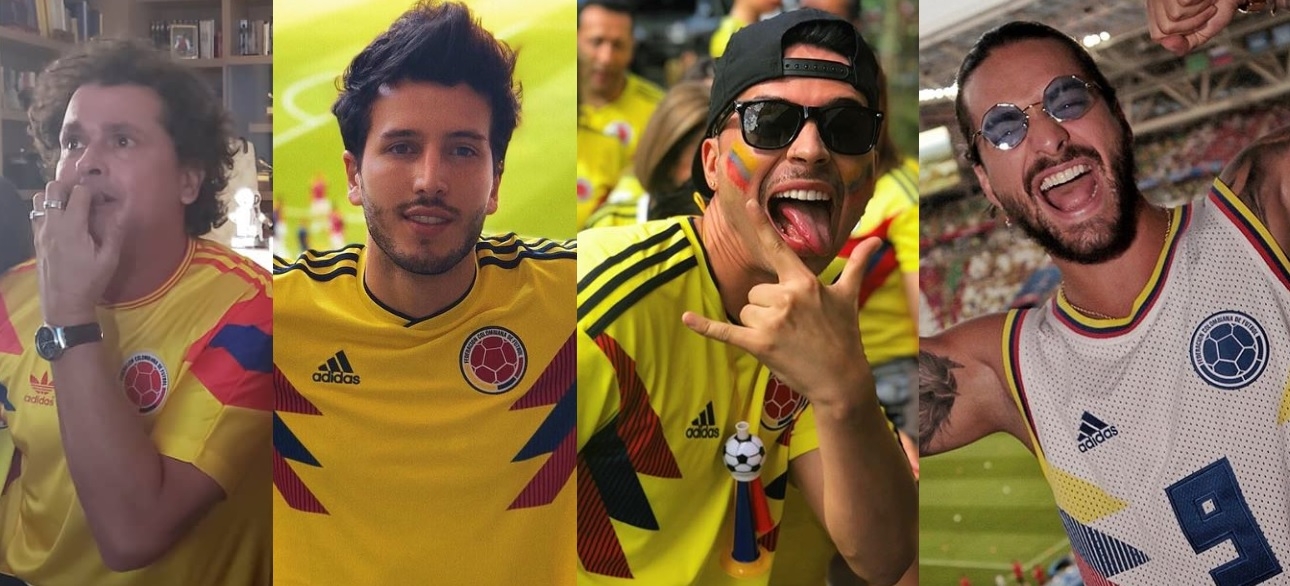 Colombia-Inglaterra: ellos se pusieron la camiseta