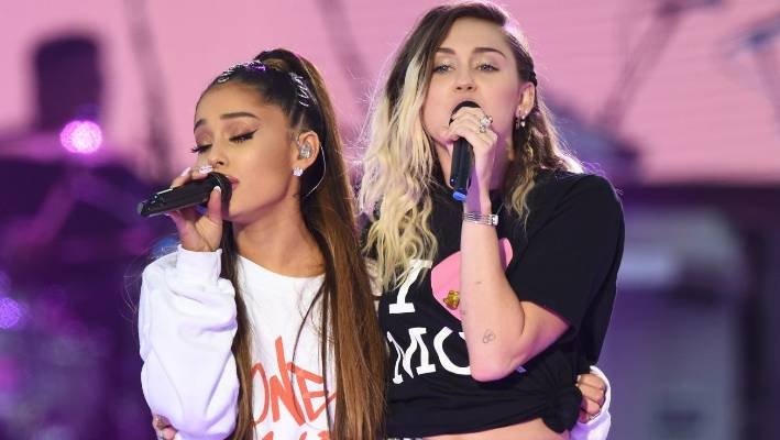 &iexcl;Miley y Ariana se aliaron por su nueva m&uacute;sica!