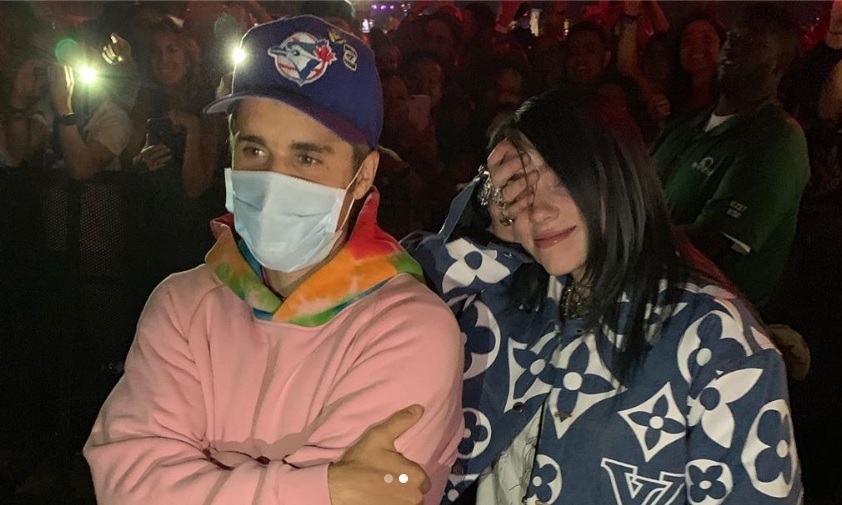 &iexcl;SUE&Ntilde;O CUMPLIDO! Billie Eilish por fin conoci&oacute; a Justin Bieber