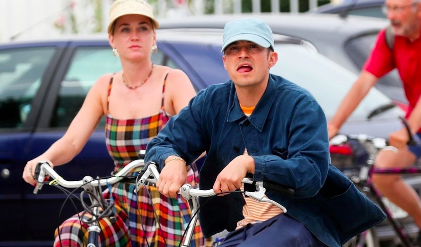 As&iacute; pasean Katy Perry y Olando Bloom por las calles de Francia