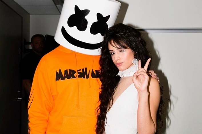 Marshmello y Camila Cabello posaron juntos para una foto &eacute;pica