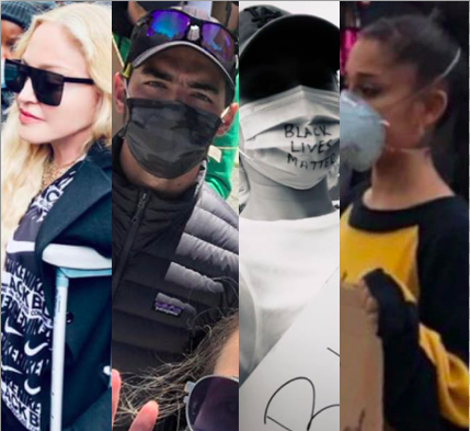 Los m&uacute;sicos salieron a la calle a protestar contra el racismo