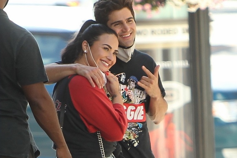 Demi Lovato y Max Ehrich de paseo luego de anunciar su compromiso