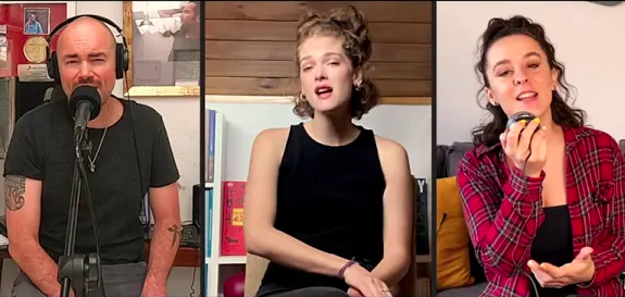 Santiago Cruz,&nbsp;Mery Granados&nbsp;y&nbsp;Jenny Mart&iacute;nez en ac&uacute;stico