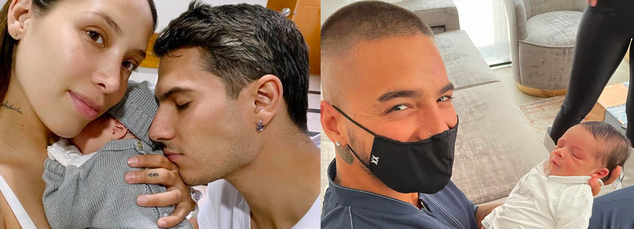 Maluma comparti&oacute; la primer imagen junto a su ahijado