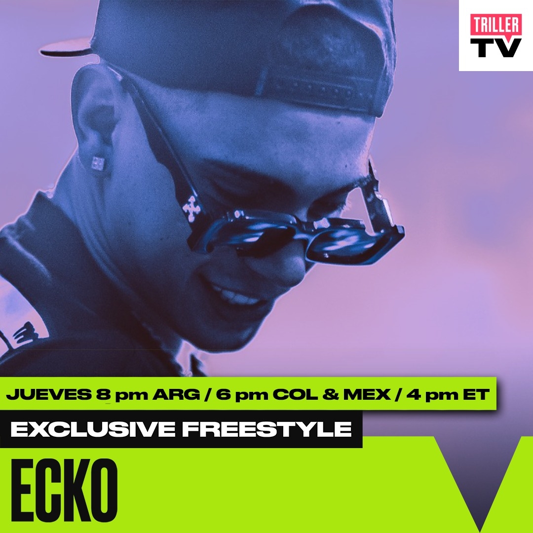 ECKO ser&aacute; el primer artista latino en hacer un freestyle &iexcl;en vivo por Triller TV!