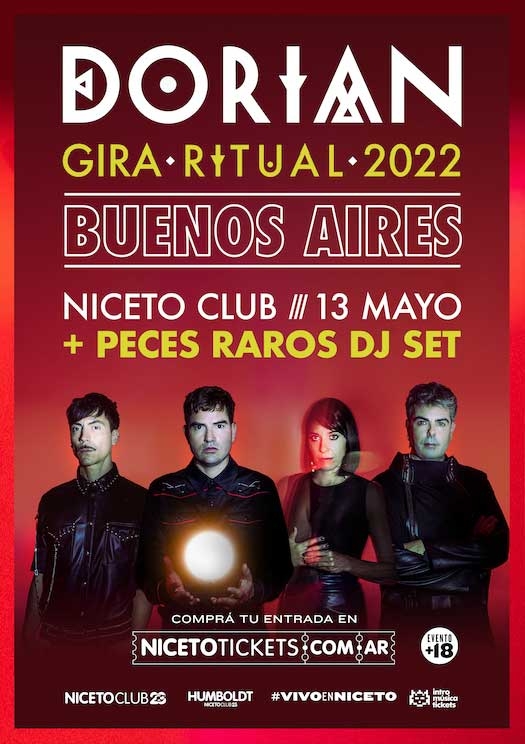 Dorian presenta "Dos Vidas" y anuncia show en Niceto Club