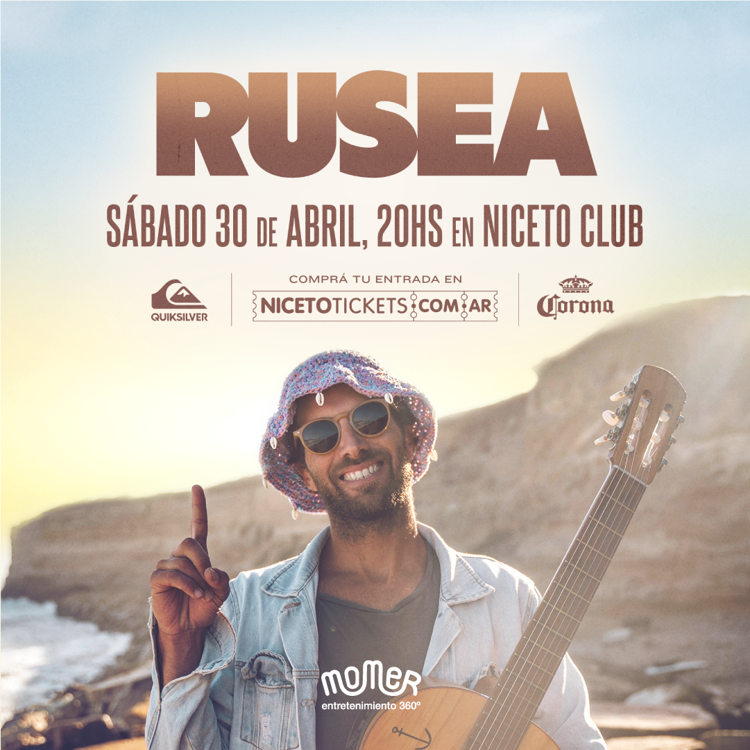 &iexcl;RUSEA se presentar&aacute; en Niceto Club este 30 de abril!