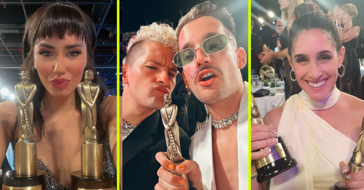 Los divertidos videos de Lali, Mau y Ricky y La Sole en los Mart&iacute;n Fierro