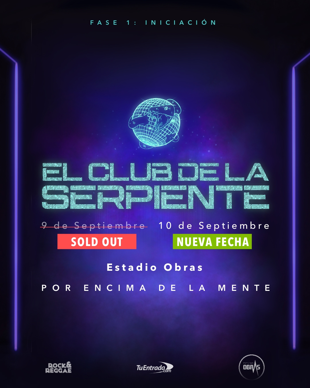 EL CLUB DE LA SERPIENTE en Obras Sanitarias suma una nueva fecha