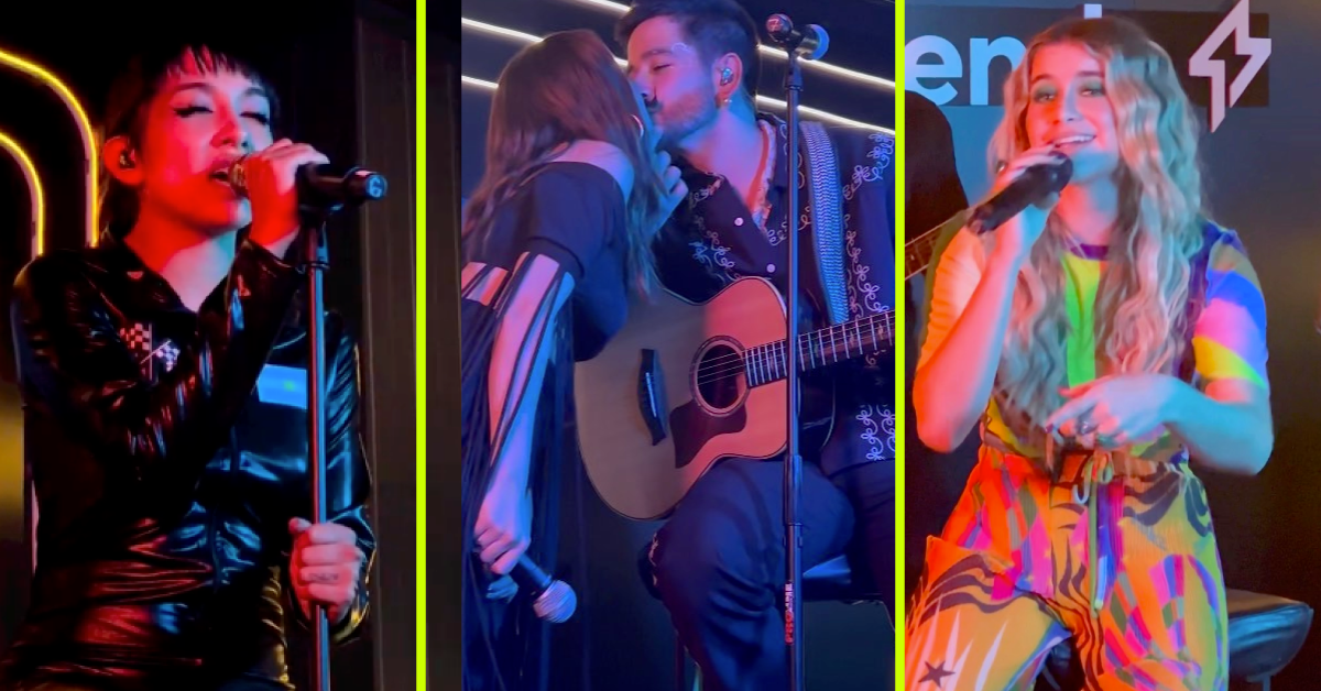 Camilo, Maria Becerra y Sof&iacute;a Reyes pasaron por TikTok Live en la previa de los Latin GRAMMY&reg;️