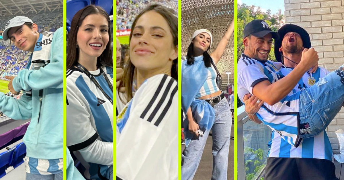 Asi festejaron los artistas el pase de Argentina a la final del mundial