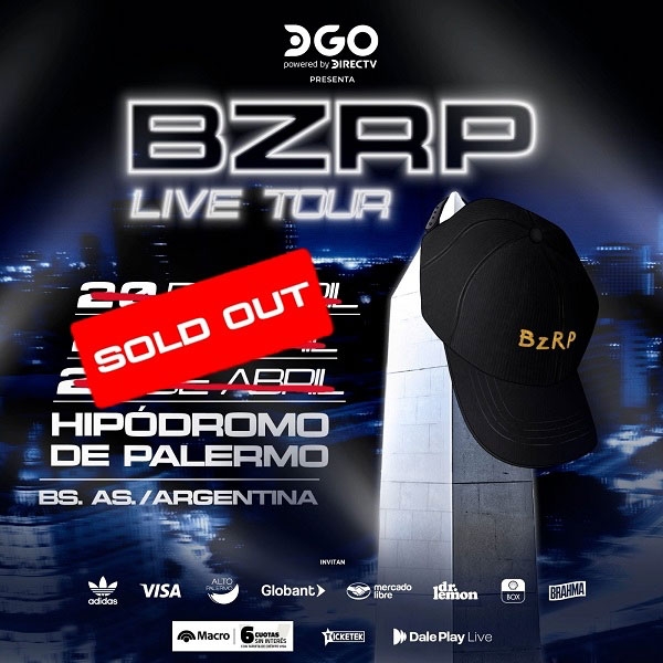 BIZARRAP ANUNCIA EL TRIPLE SOLD OUT DE SU &ldquo;BZRP LIVE TOUR&rdquo; EN ARGENTINA