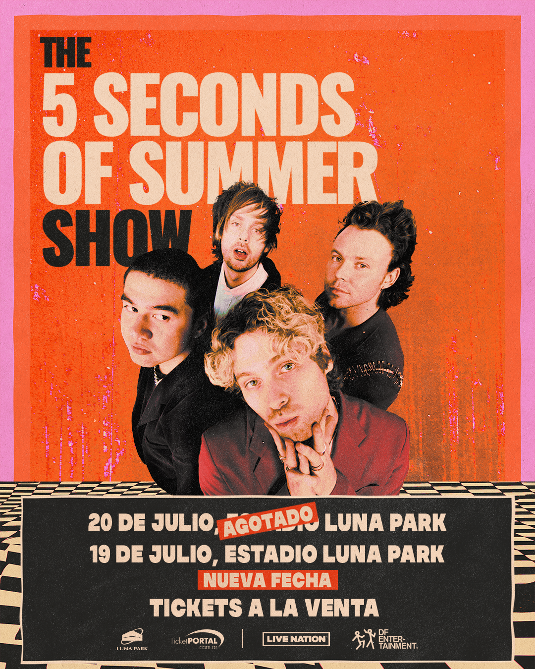 5 SECONDS OF SUMMER ANUNCIA UNA NUEVA FECHA EN EL LUNA PARK