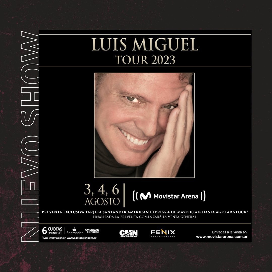 &iexcl;Luis Miguel regresa a Argentina!