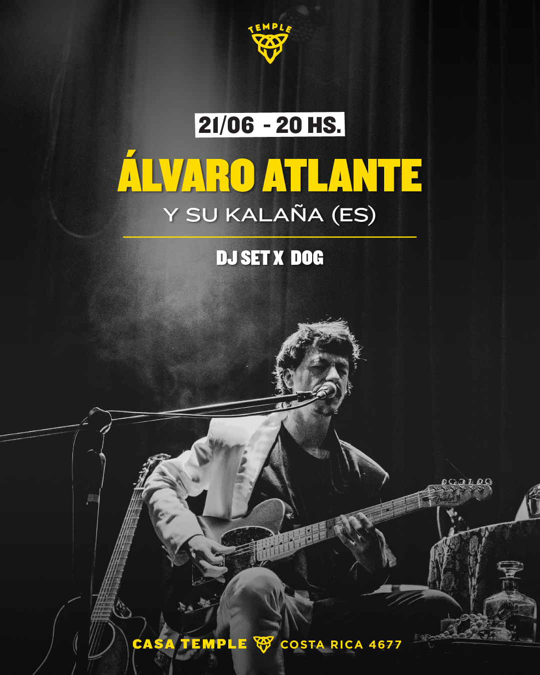 Alvaro Atlante y su Kala&ntilde;a se presenta en Casa Temple