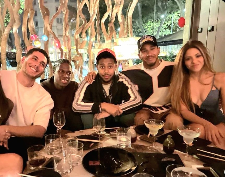 Estas son las fotos de Shakira con Lewis Hamilton de las que todos hablan