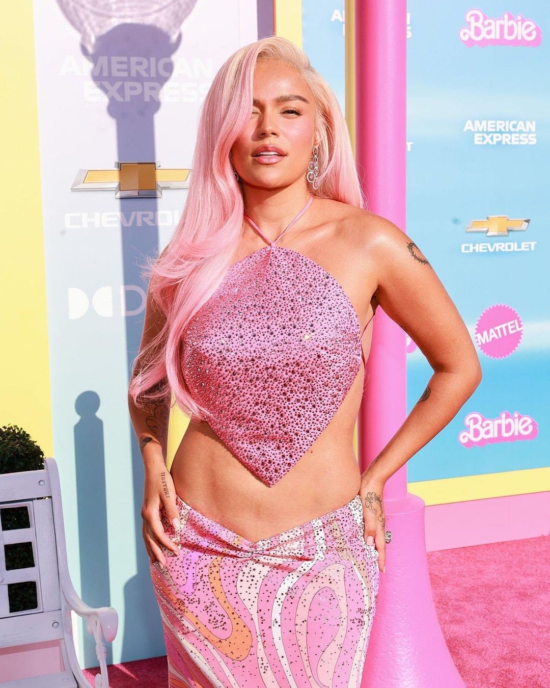 Los incre&iacute;bles looks de la alfombra rosa de la premiere de Barbie La Pel&iacute;cula