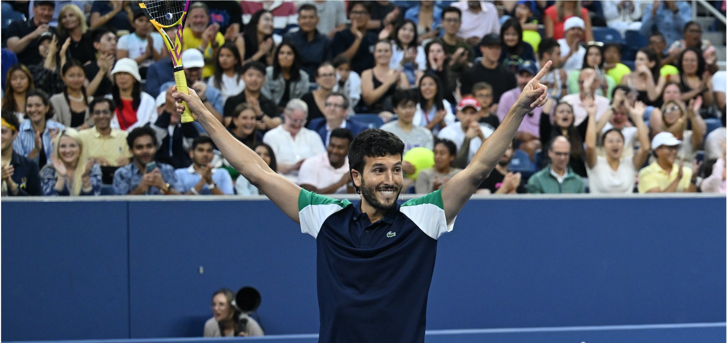 Yatra y Alcaraz jugaron dobles en el US OPEN