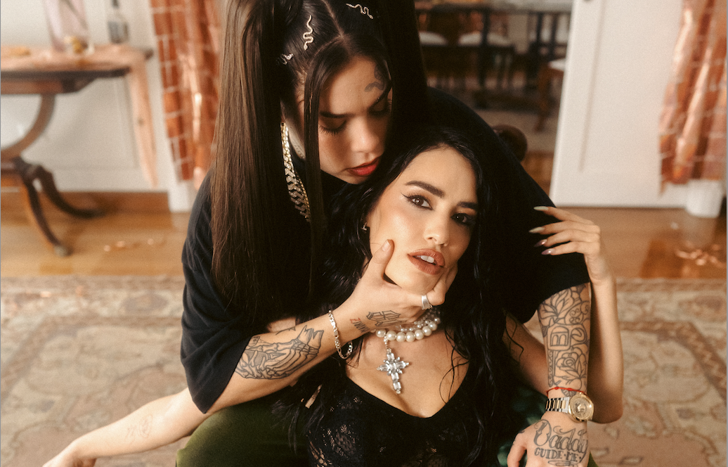 LALI y Ptazeta en el backstage del rodaje del videoclip de "A Oscuras"