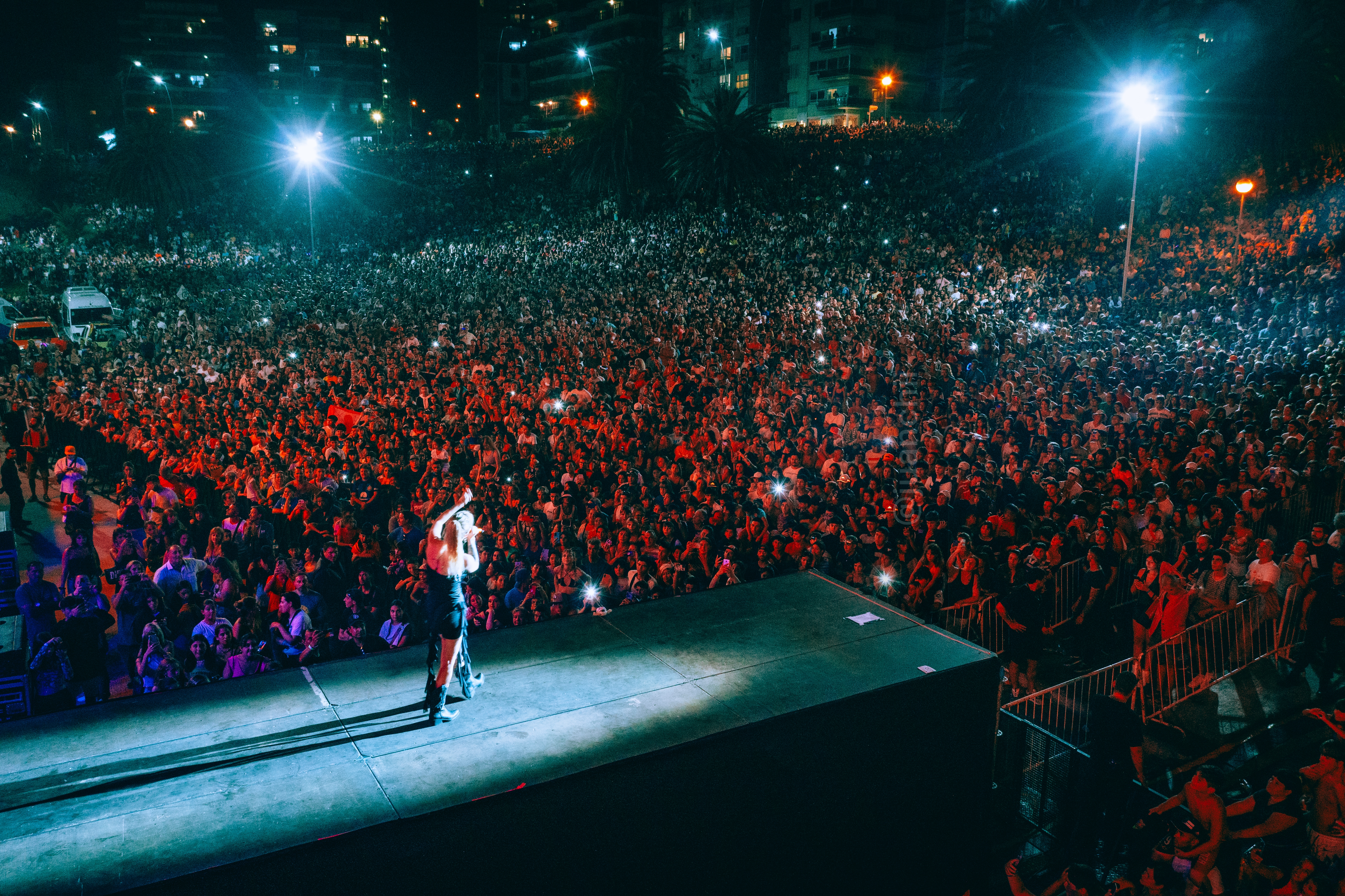El emocionante show de La Joaqui en el festejo de los 150 a&ntilde;os de Mar del Plata